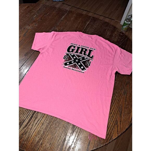 XL Pink Short Sleeve Just a Good Ole Girl Smoky Mountain Tshirt Dukes of Hazzard - Picture 2 of 2